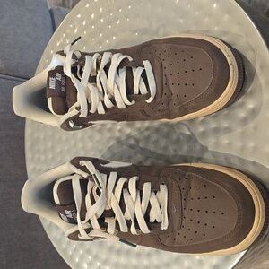 Nike Air Force 1 Chocolate Brown Sneakers